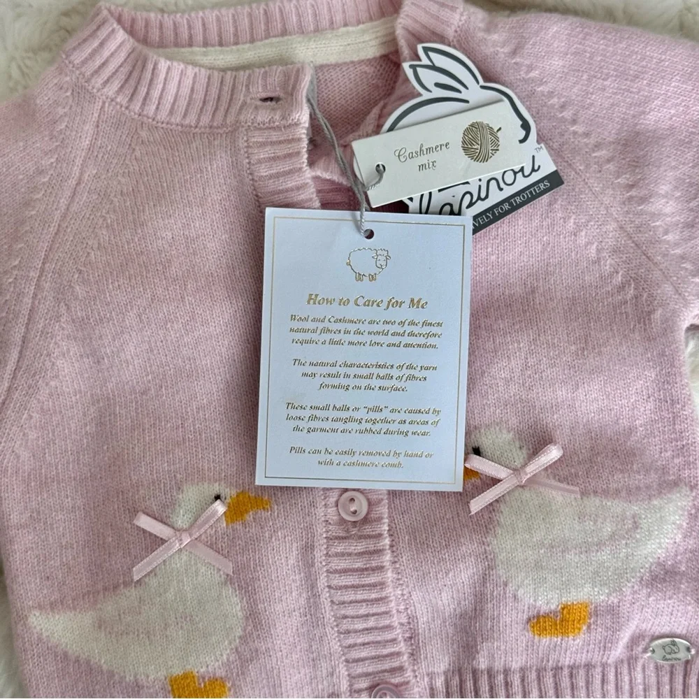 Ducks Cashmere Baby Sweater | Lapinou